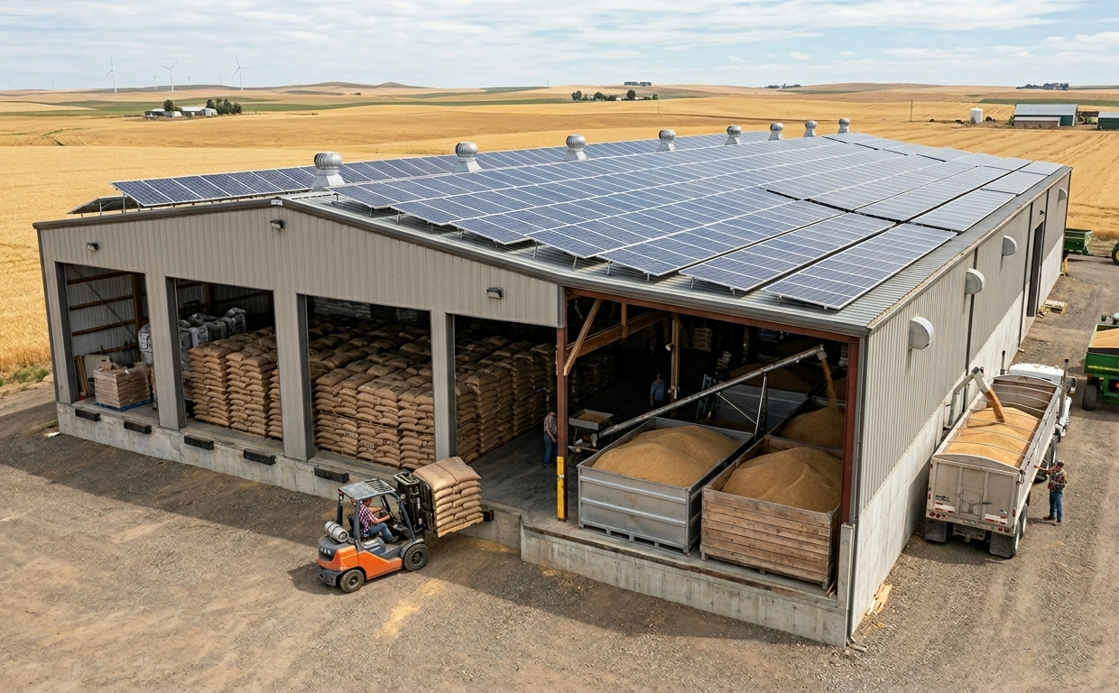 Extending Shelf Life with Solar-Powered Agriculture Warehousing